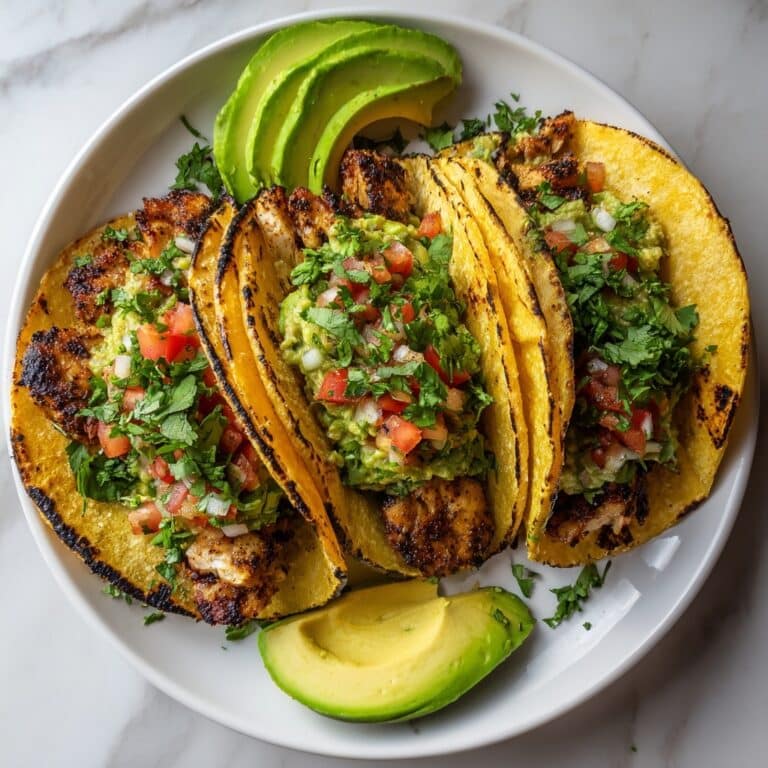 Crispy Poblano Chicken Tacos with Avocado-Jalapeño Salsa Recipe