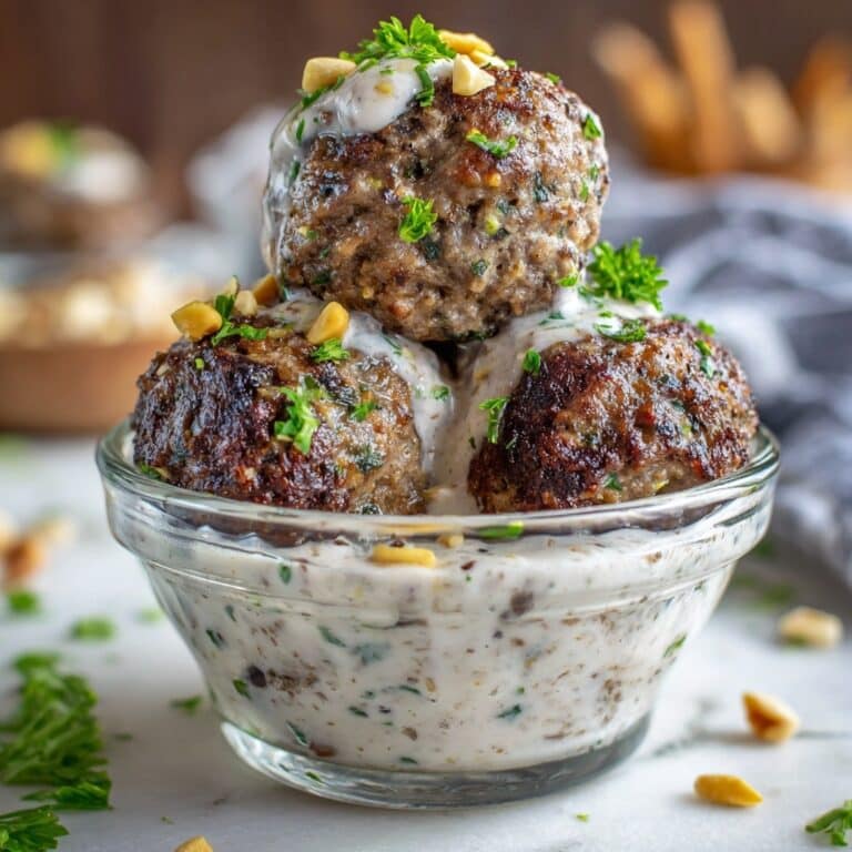 Greek-Inspired Lamb Meatballs with Fresh Herbs Recipe