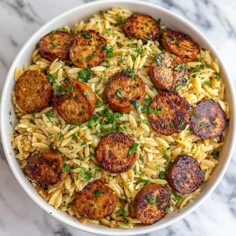 Creamy Chicken Sausage Orzo Recipe