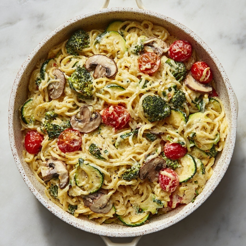 Creamy Veggie Pasta Recipe - Recipe Image