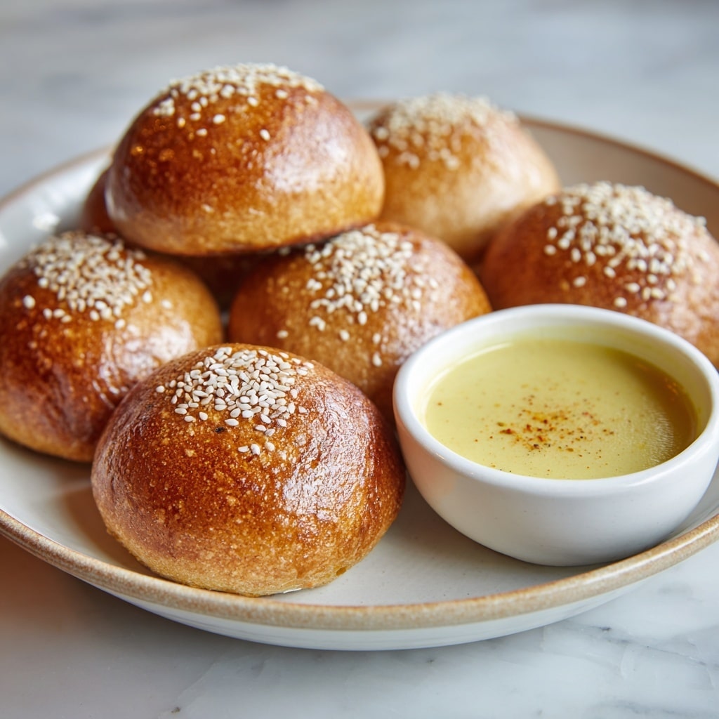 Pretzel Bites with Cheddar Cheese Sauce Recipe - Recipe Image