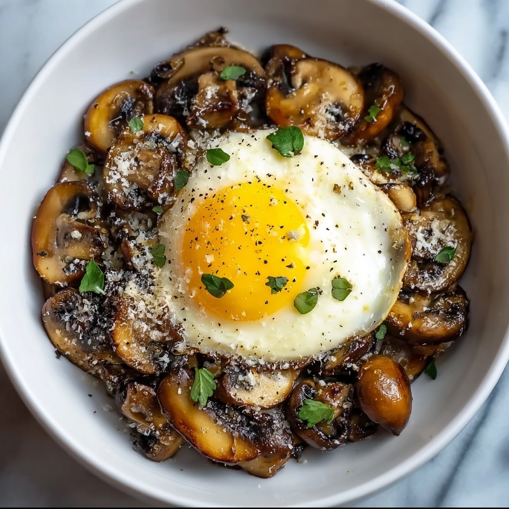 Pan-Fried Mushrooms with Miso and Egg Yolk Recipe - Recipe Image