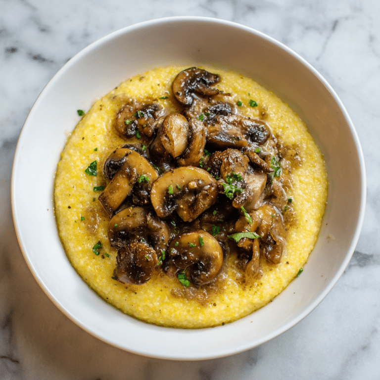 Creamy Polenta with Mushrooms Recipe
