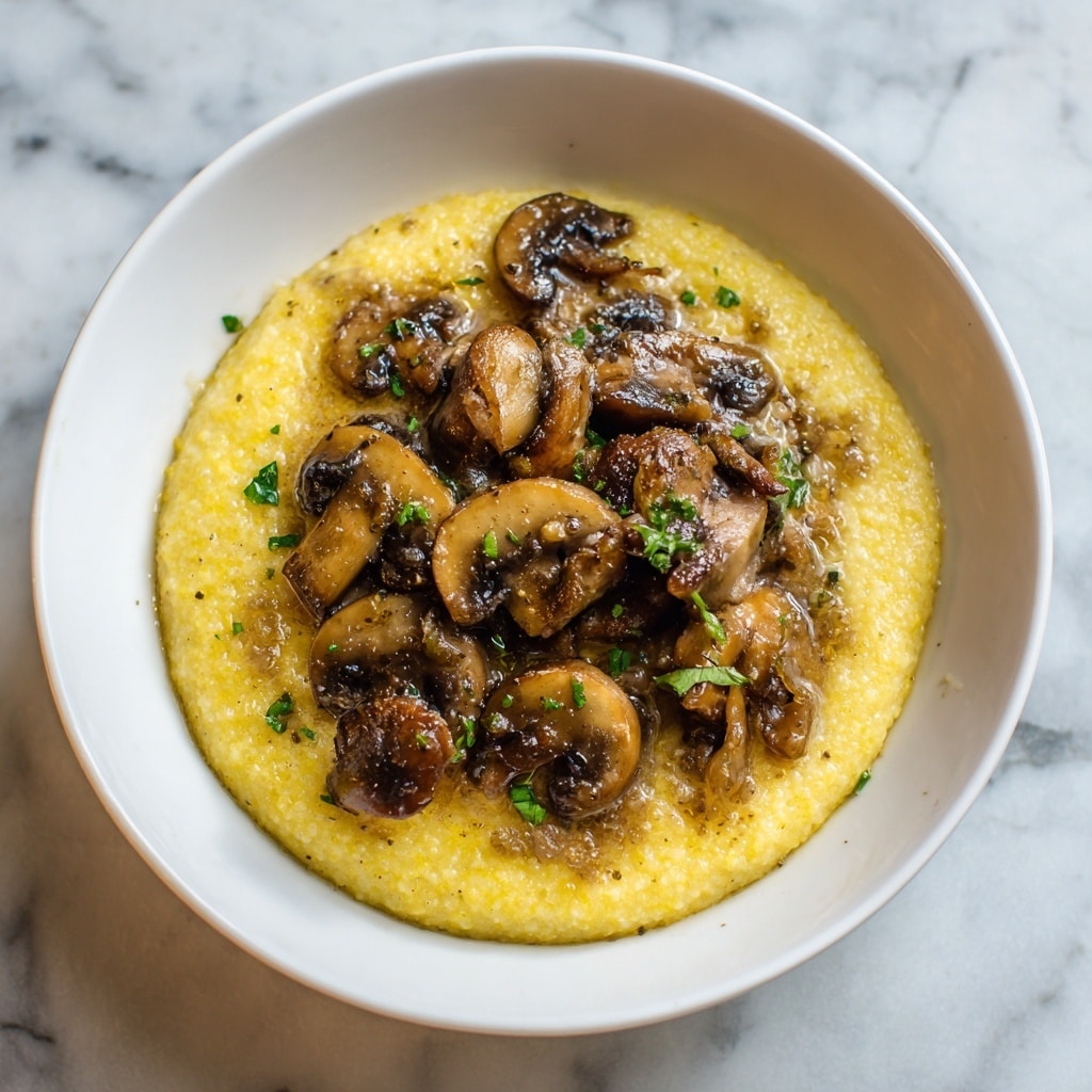 Creamy Polenta with Mushrooms Recipe - Recipe Image