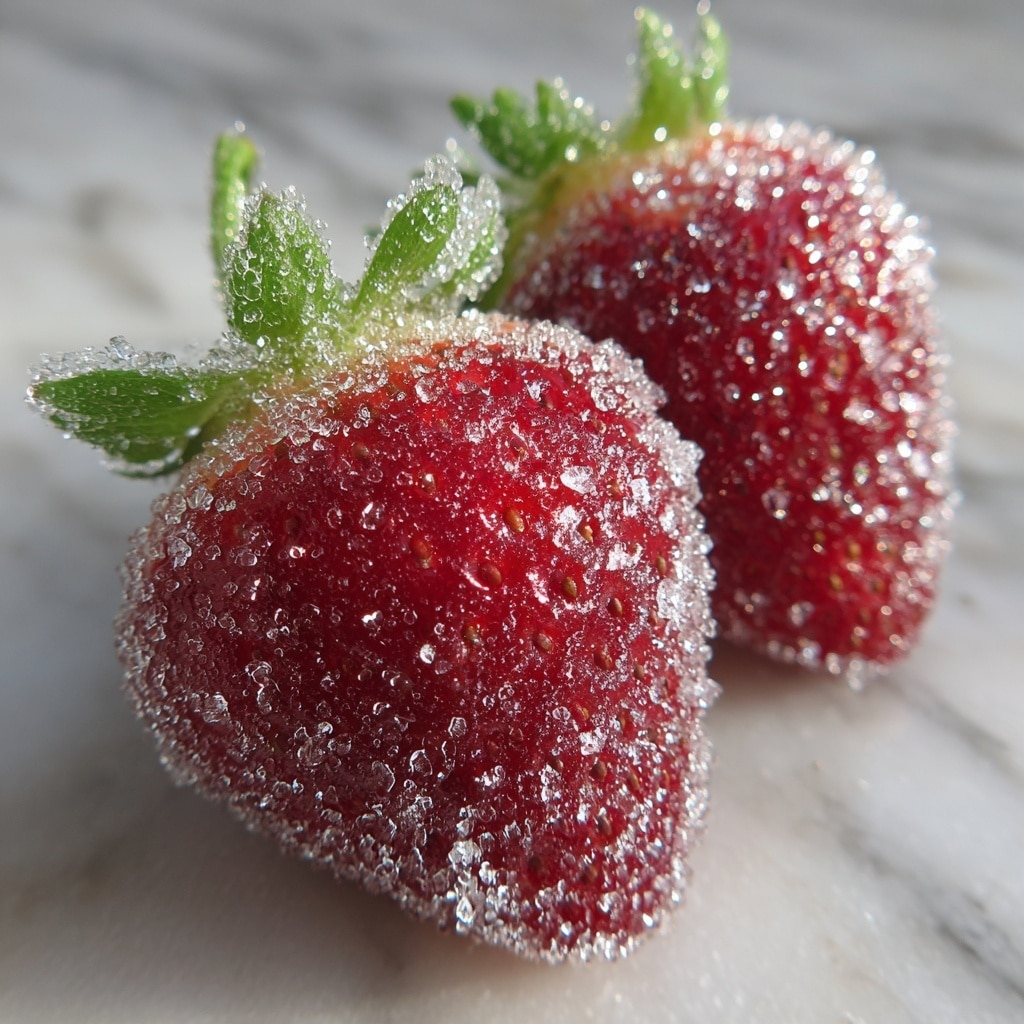 Rock Candy Sugar-Coated Strawberries Recipe