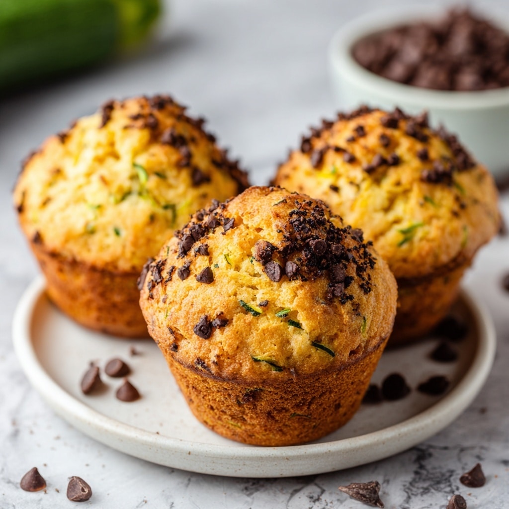 Chocolate Chip Zucchini Muffins Recipe - Recipe Image