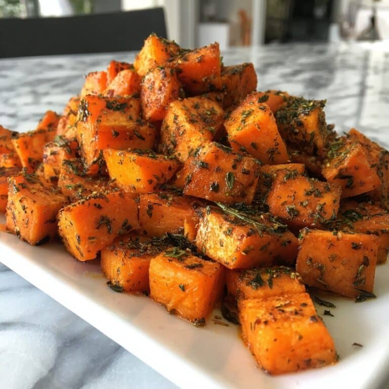 Crispy Baked Sweet Potato Bites with Parmesan Herb Butter Recipe