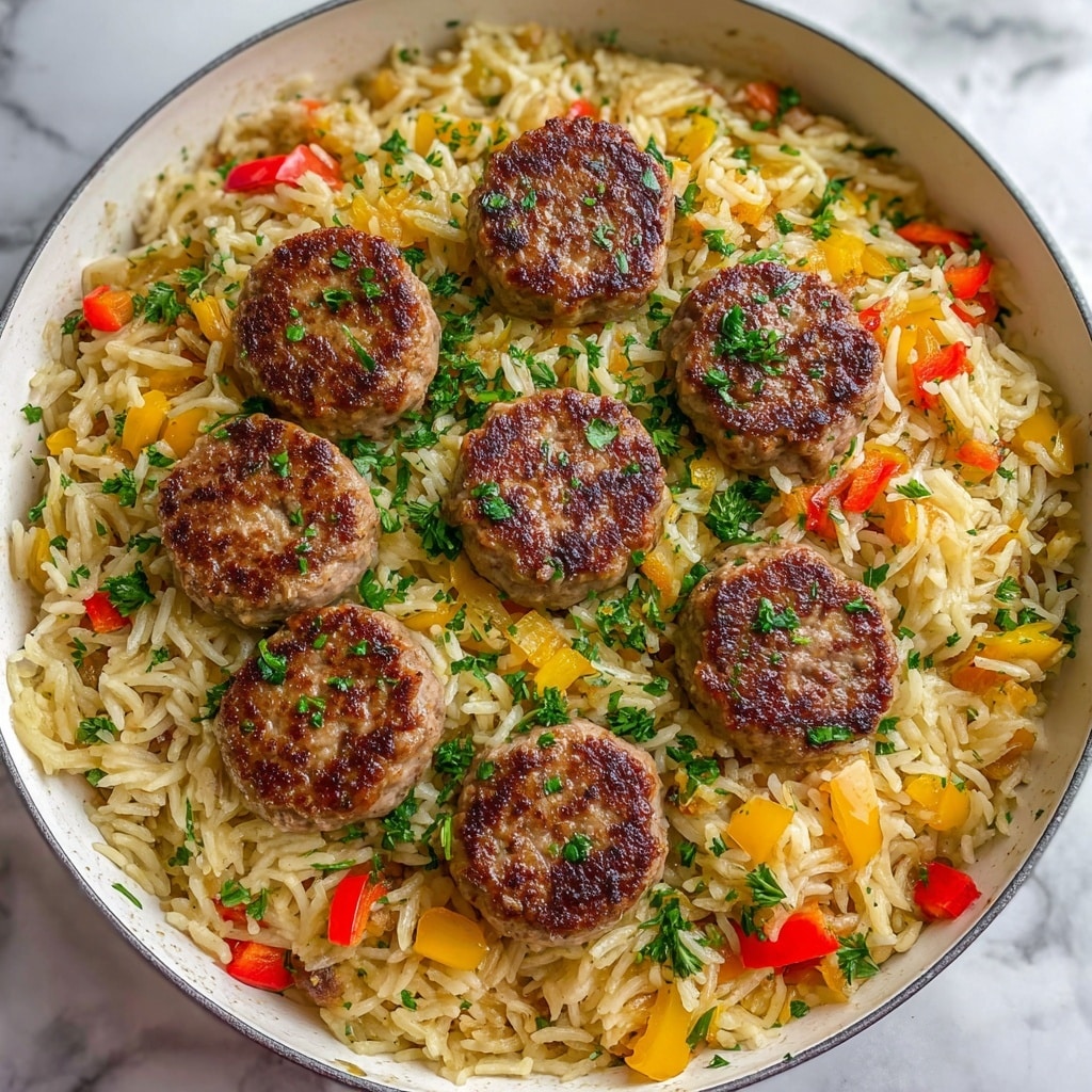Sausage and Rice Skillet: A Flavor-Packed One-Pan Meal Recipe - Recipe Image