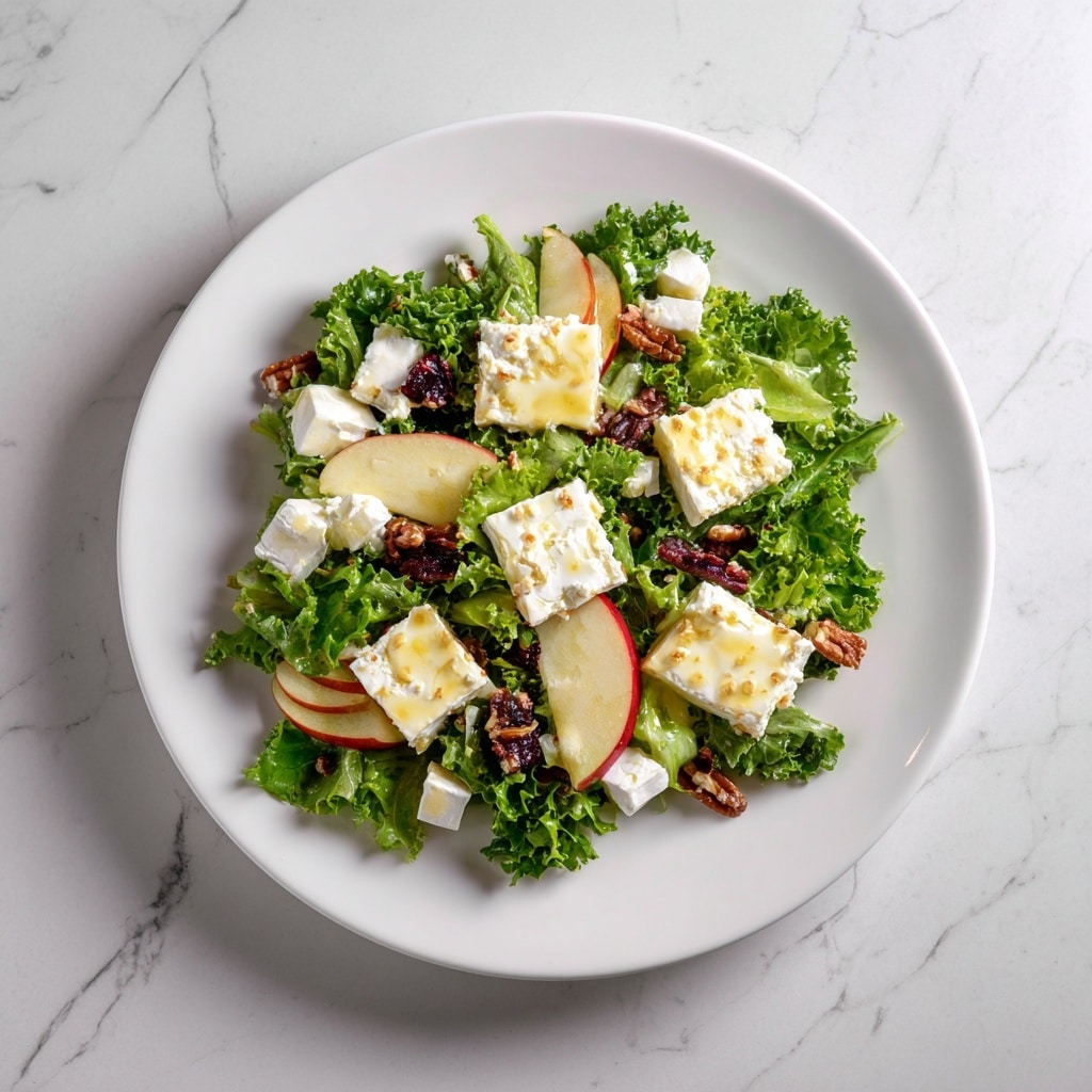 Apple Arugula Salad with Maple Pecans and Goat Cheese Recipe - Recipe Image