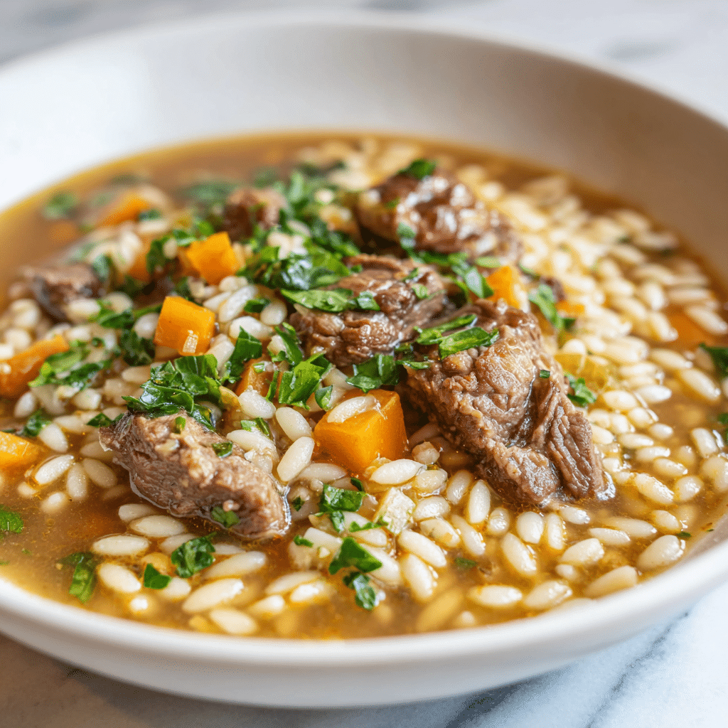 Marry Me Sausage Orzo Soup Recipe - Recipe Image
