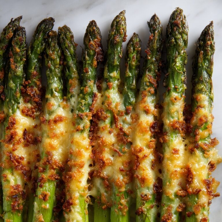 Roasted Garlic Lemon Asparagus with Parmesan Recipe