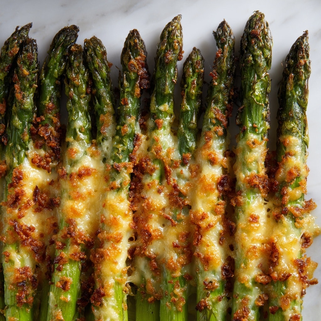 Roasted Garlic Lemon Asparagus with Parmesan Recipe