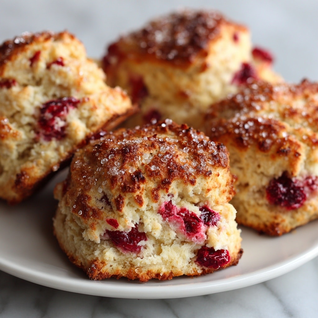 Strawberry Rhubarb Scones Recipe - Recipe Image
