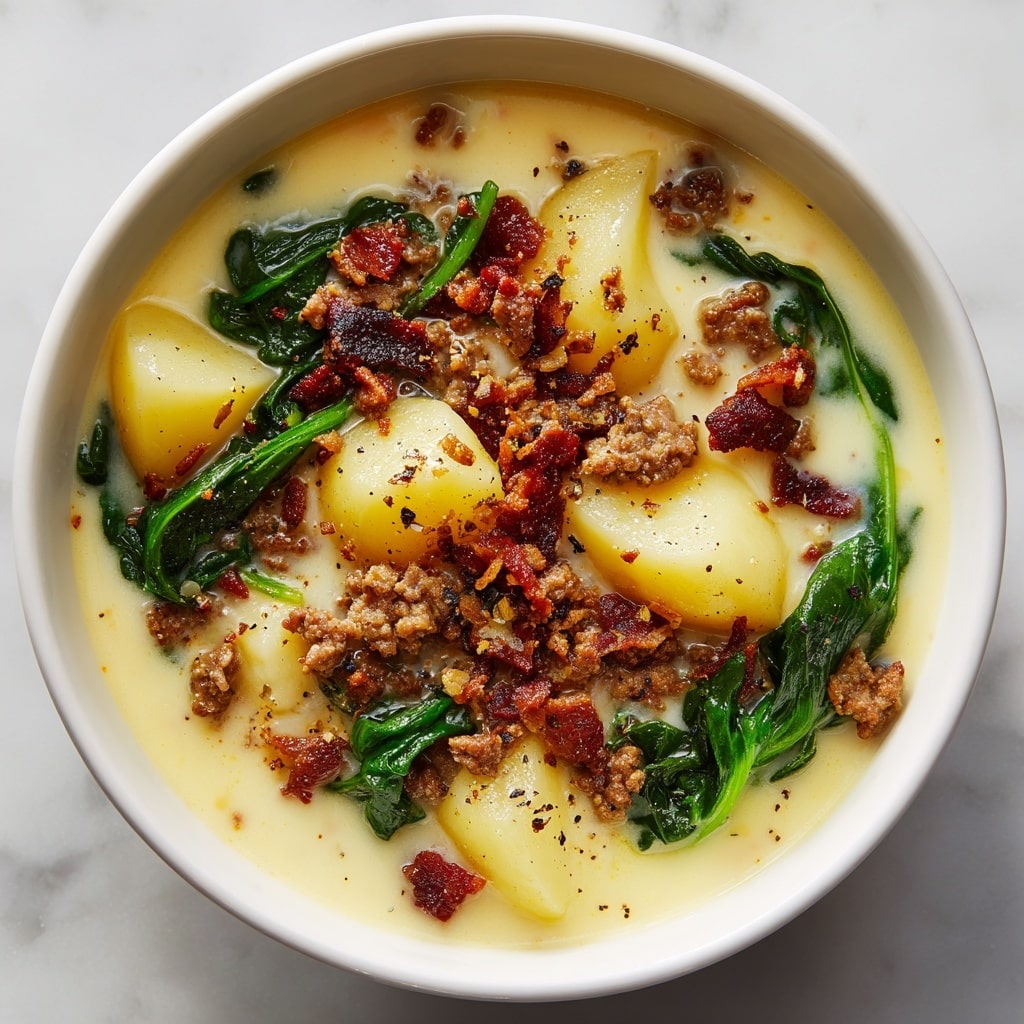 Creamy Italian Sausage and Kale Zuppa Toscana Recipe - Recipe Image
