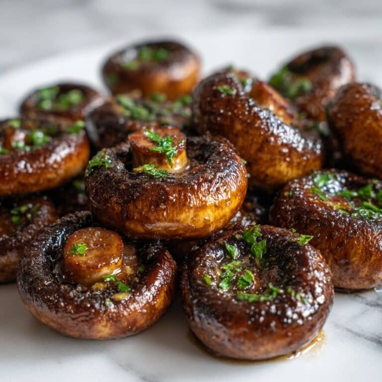 Honey Garlic Roasted Mushrooms Recipe