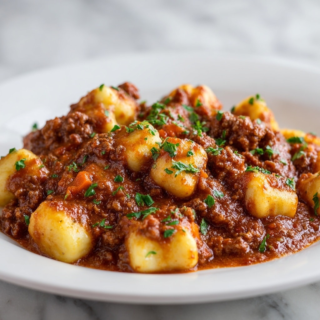 Gnocchi Bolognese Recipe - Recipe Image