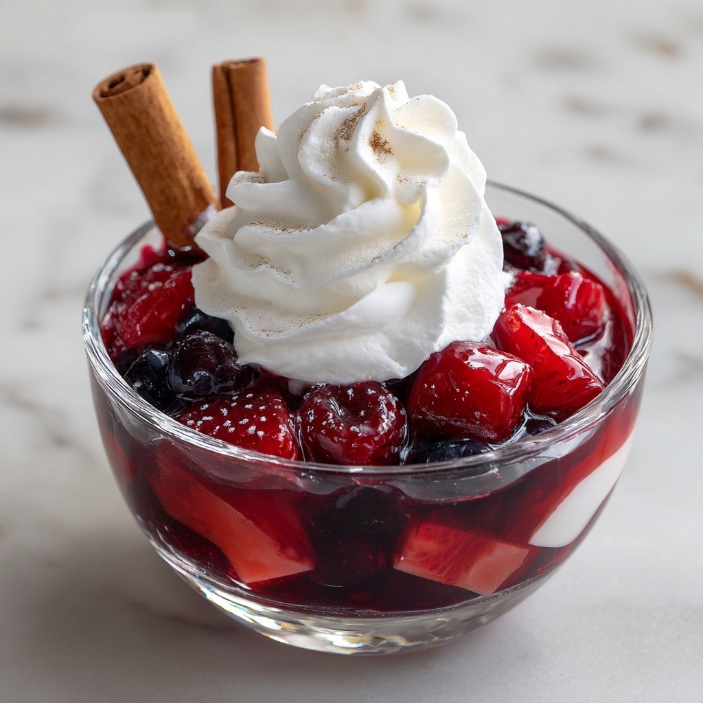 Cranberry Jello Salad with Cream Cheese Topping Recipe - Recipe Image