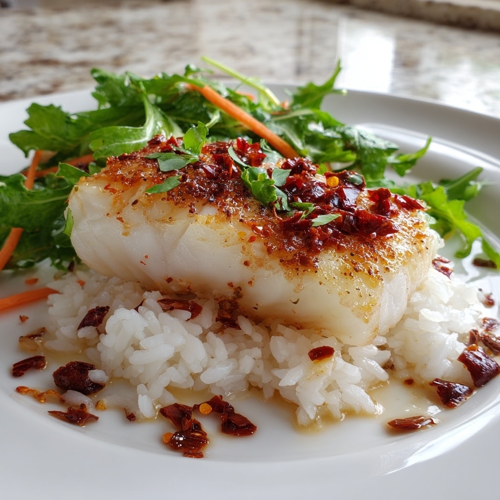 Vietnamese-Style Haddock with Sticky Rice and Crunchy Salad Recipe - Recipe Image