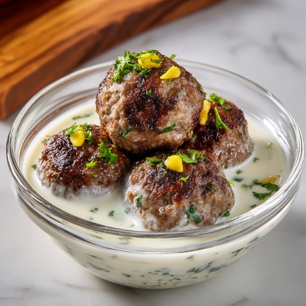 Greek-Inspired Lamb Meatballs with Fresh Herbs Recipe - Recipe Image