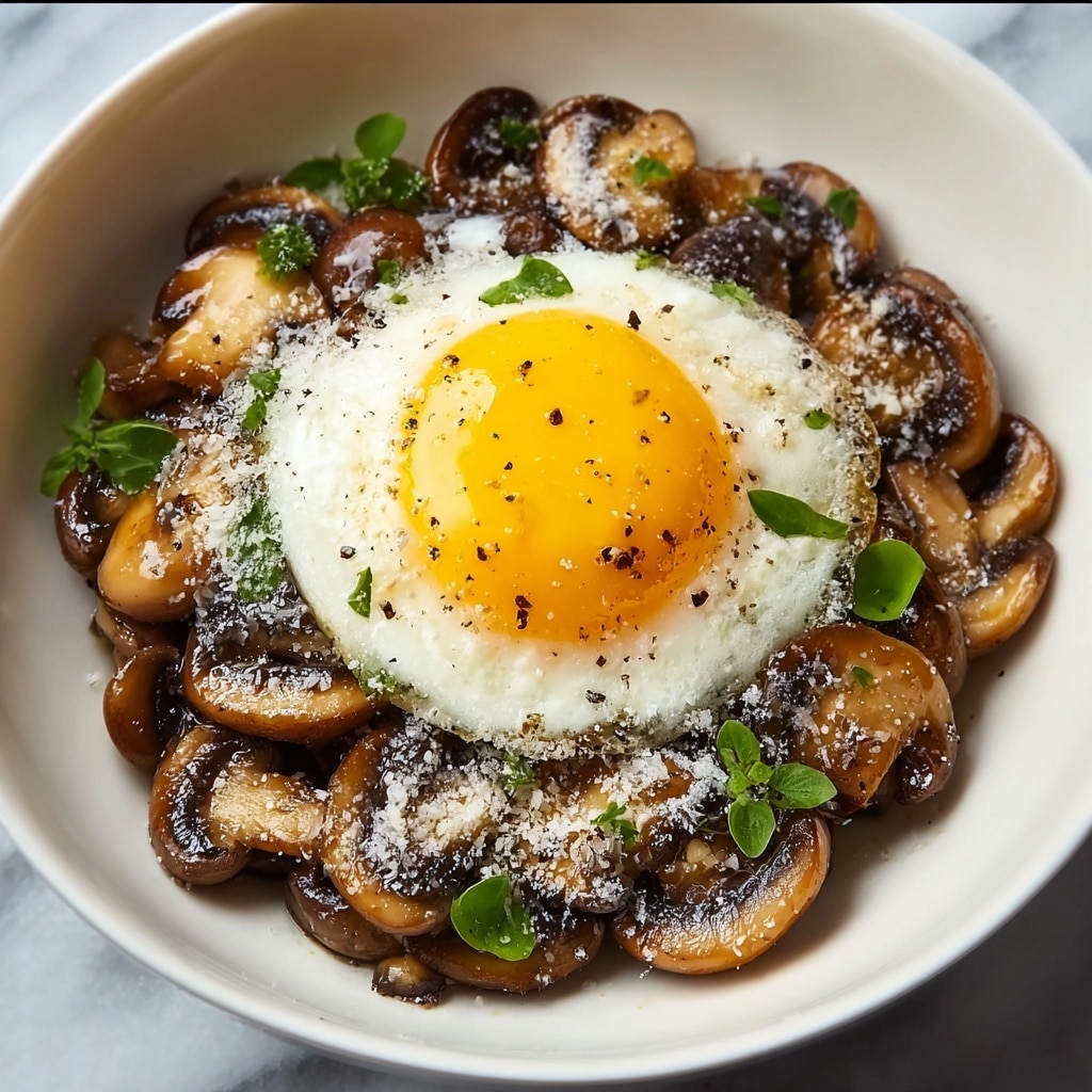 Pan-Fried Mushrooms with Miso and Egg Yolk Recipe - Recipe Image
