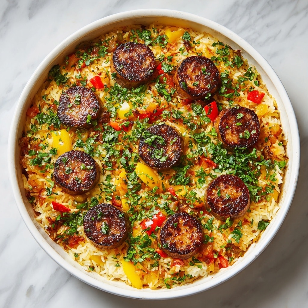 Sausage and Rice Skillet: A Flavor-Packed One-Pan Meal Recipe - Recipe Image