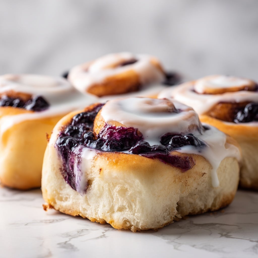 Blueberry Cheesecake Swirl Rolls Recipe - Recipe Image