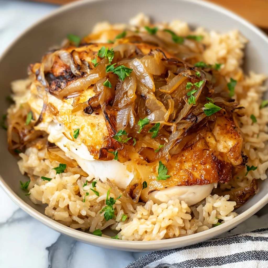 French Onion Chicken & Rice Casserole Recipe - Recipe Image