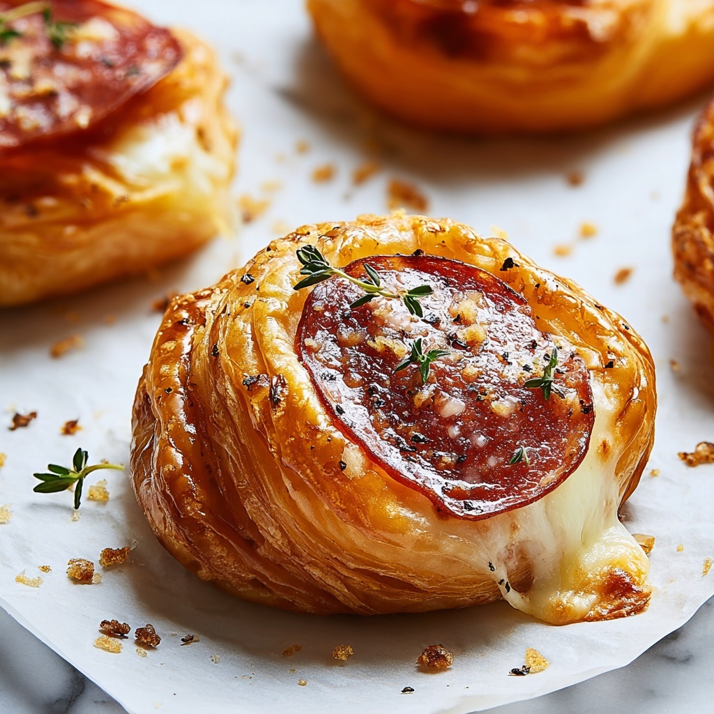 Mozzarella Pepperoni Croissant Rolls Recipe - Recipe Image