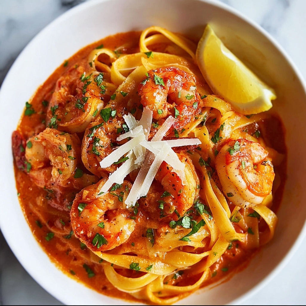 Garlicky Calabrian Chili Pasta with Shrimp Recipe - Recipe Image