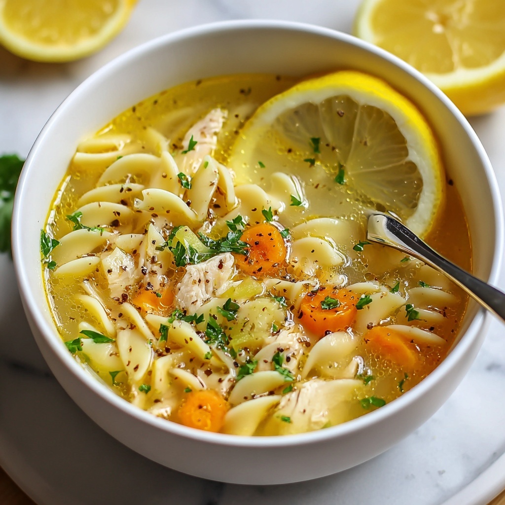 Lemon Orzo Soup Recipe for Comfort Recipe - Recipe Image