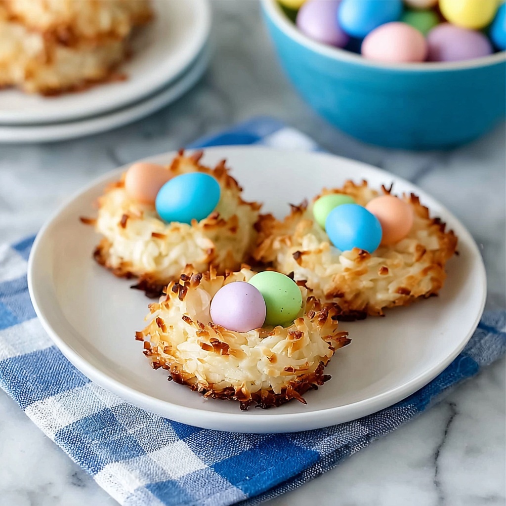Coconut Macaroons Easter Birds' Nests Recipe - Recipe Image