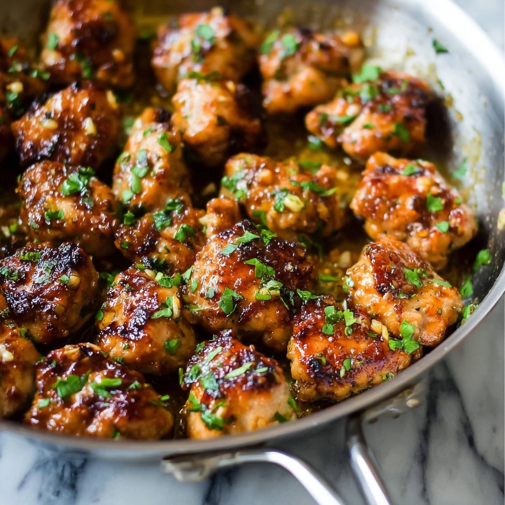 15-Minute Garlic Butter Chicken Bites Recipe - Recipe Image