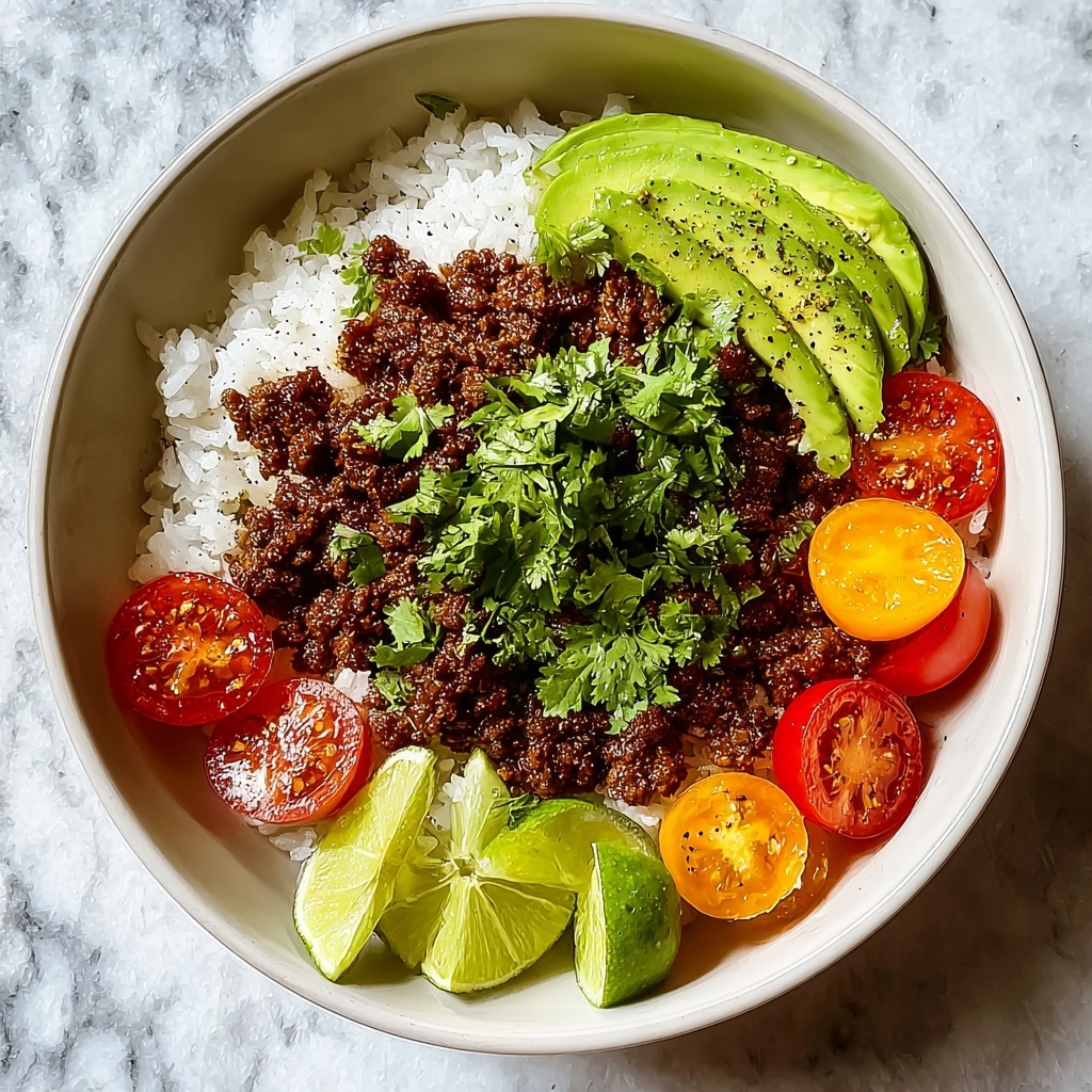 Ground Beef Hot Honey Bowl Recipe - Recipe Image