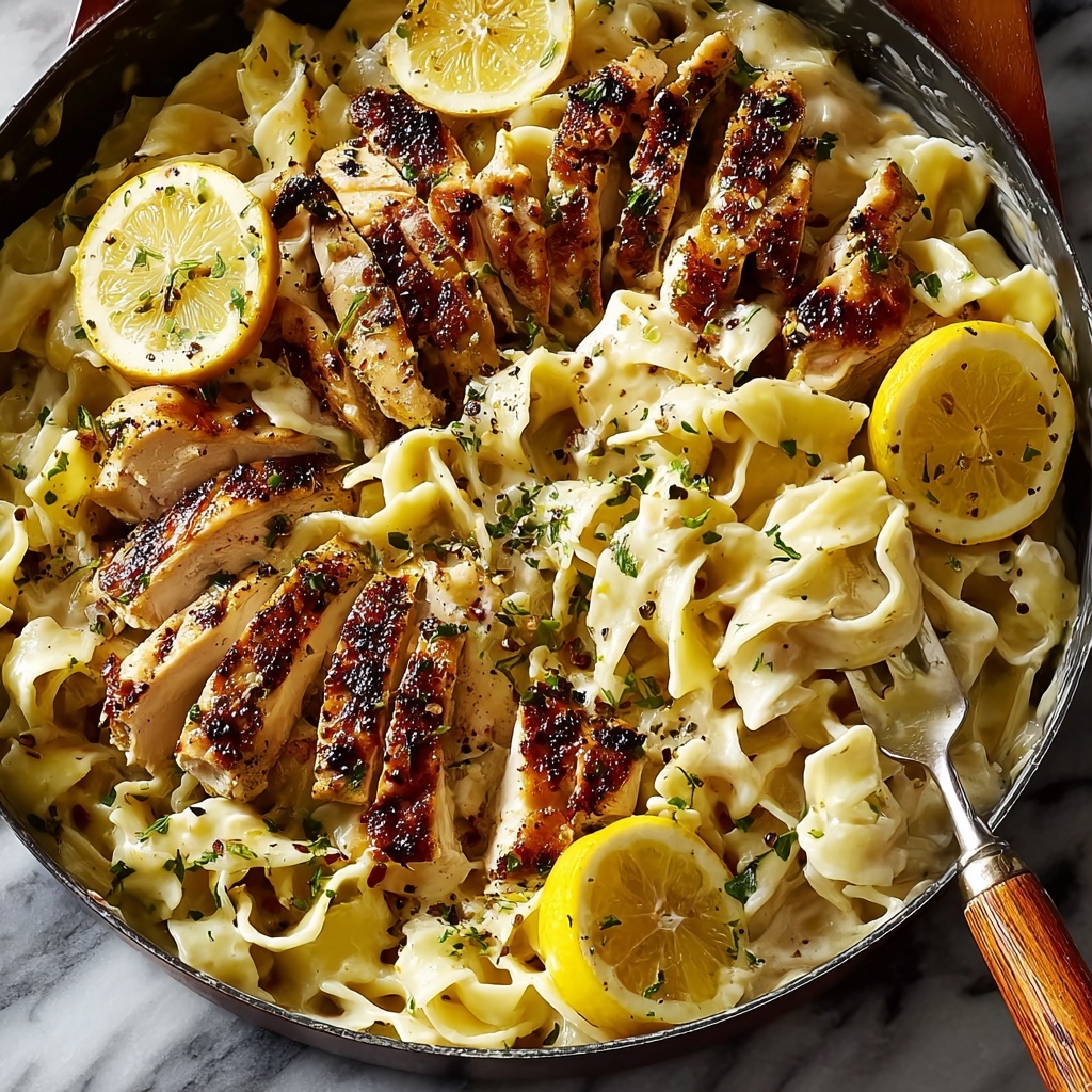 Creamy Lemon Chicken Pasta Recipe - Recipe Image