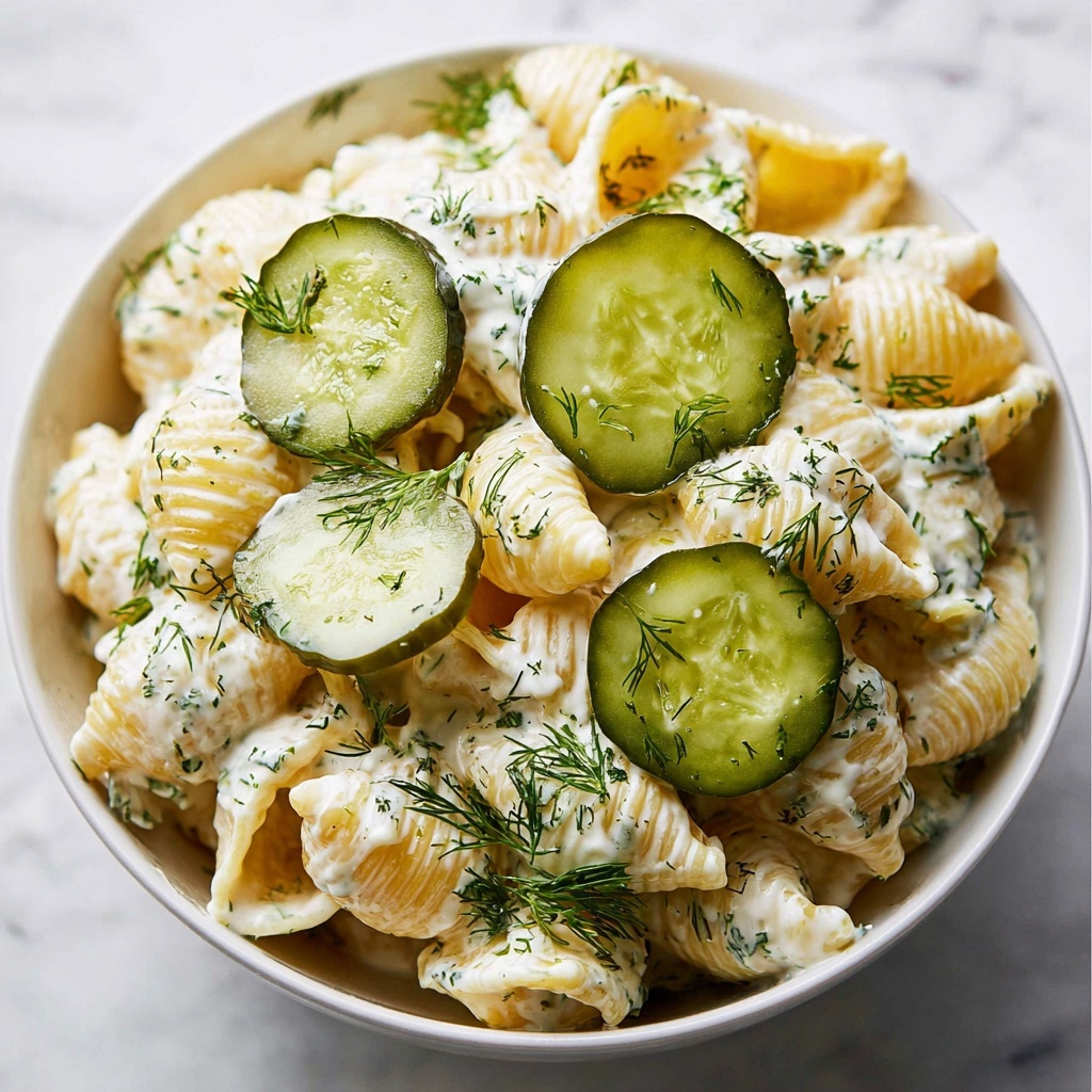 Dill Pickle Pasta Salad Recipe - Recipe Image