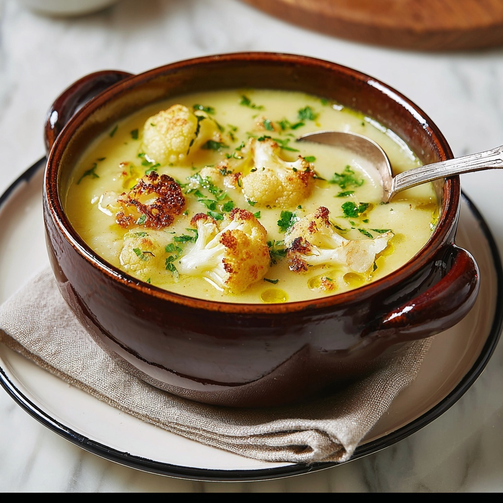 Roasted Cauliflower Soup Recipe - Recipe Image