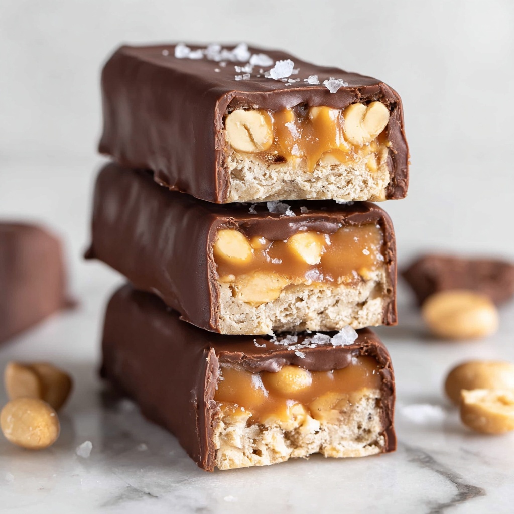 Vegan Snickers Bars (No-bake, Gluten-Free) Recipe - Recipe Image