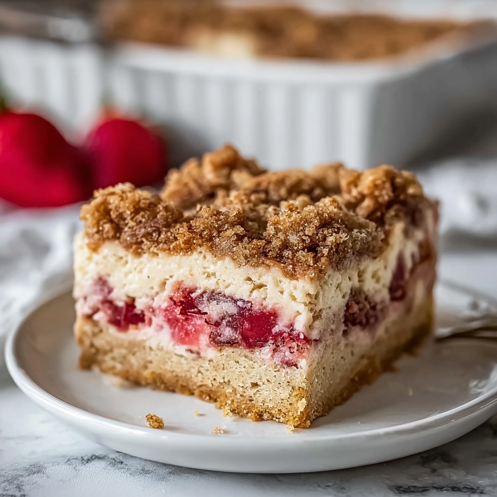 Rhubarb Buckle: A Rustic and Charming Spring Cake Recipe - Recipe Image