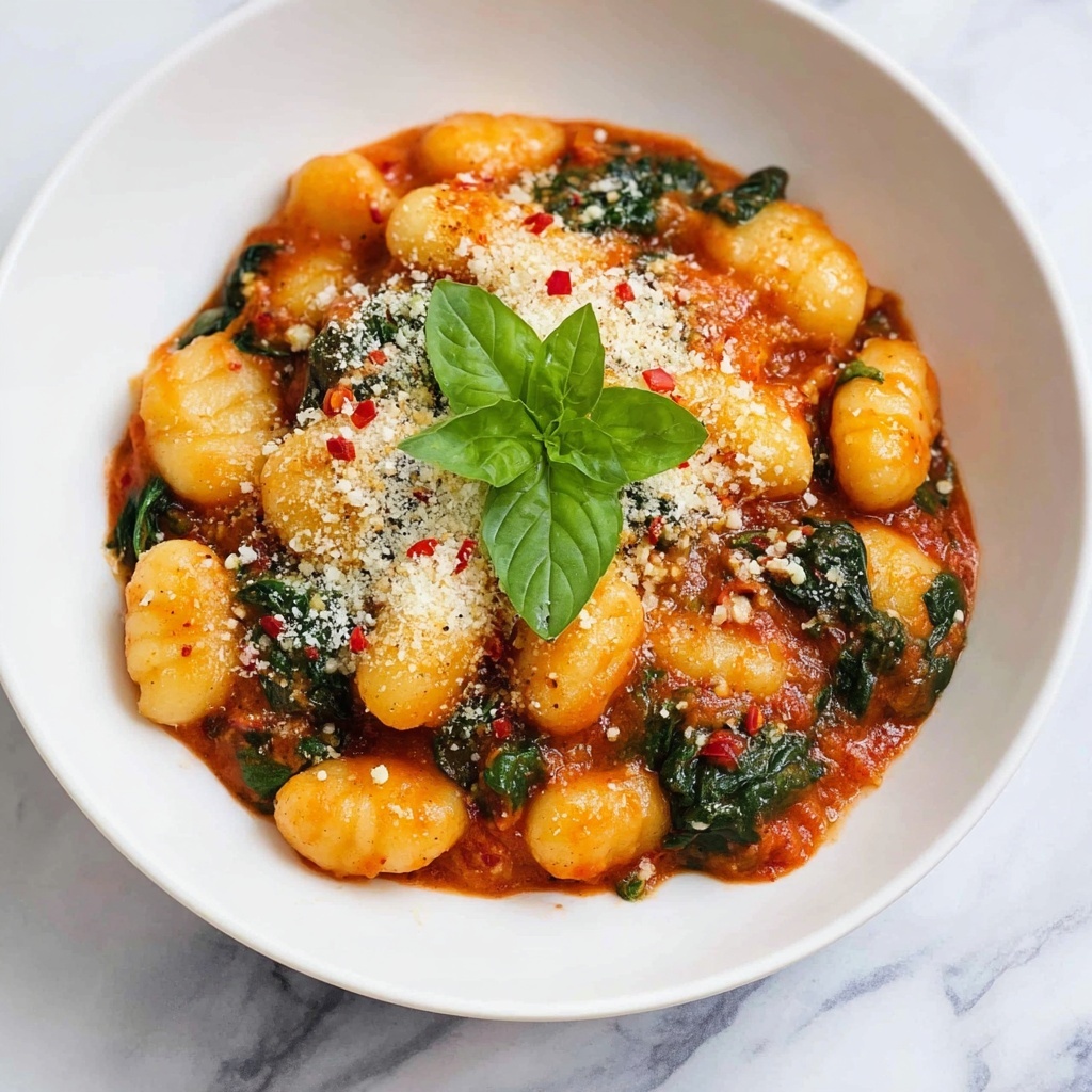 One-pan Creamy Sausage Gnocchi Recipe - Recipe Image