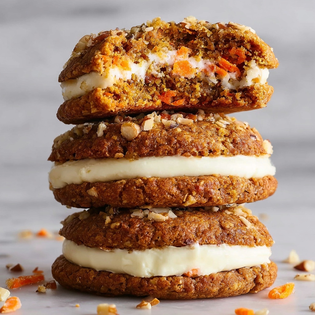 Carrot Cake Cookies Stuffed with Cream Cheese Recipe - Recipe Image