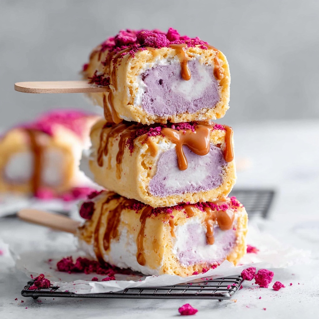 Vegan Raspberry Almond Magnum Ice Creams Recipe - Recipe Image