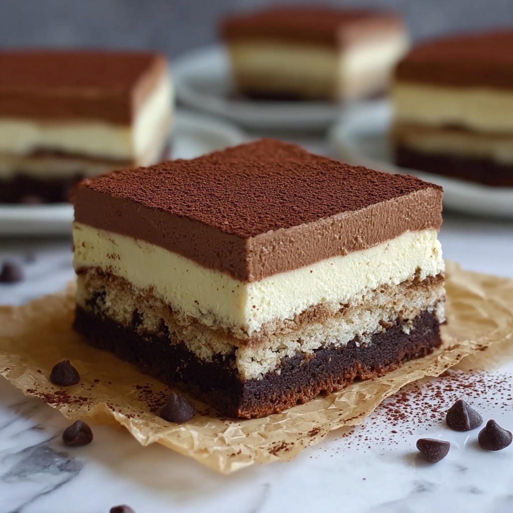 Tiramisu Brownies Recipe - Recipe Image