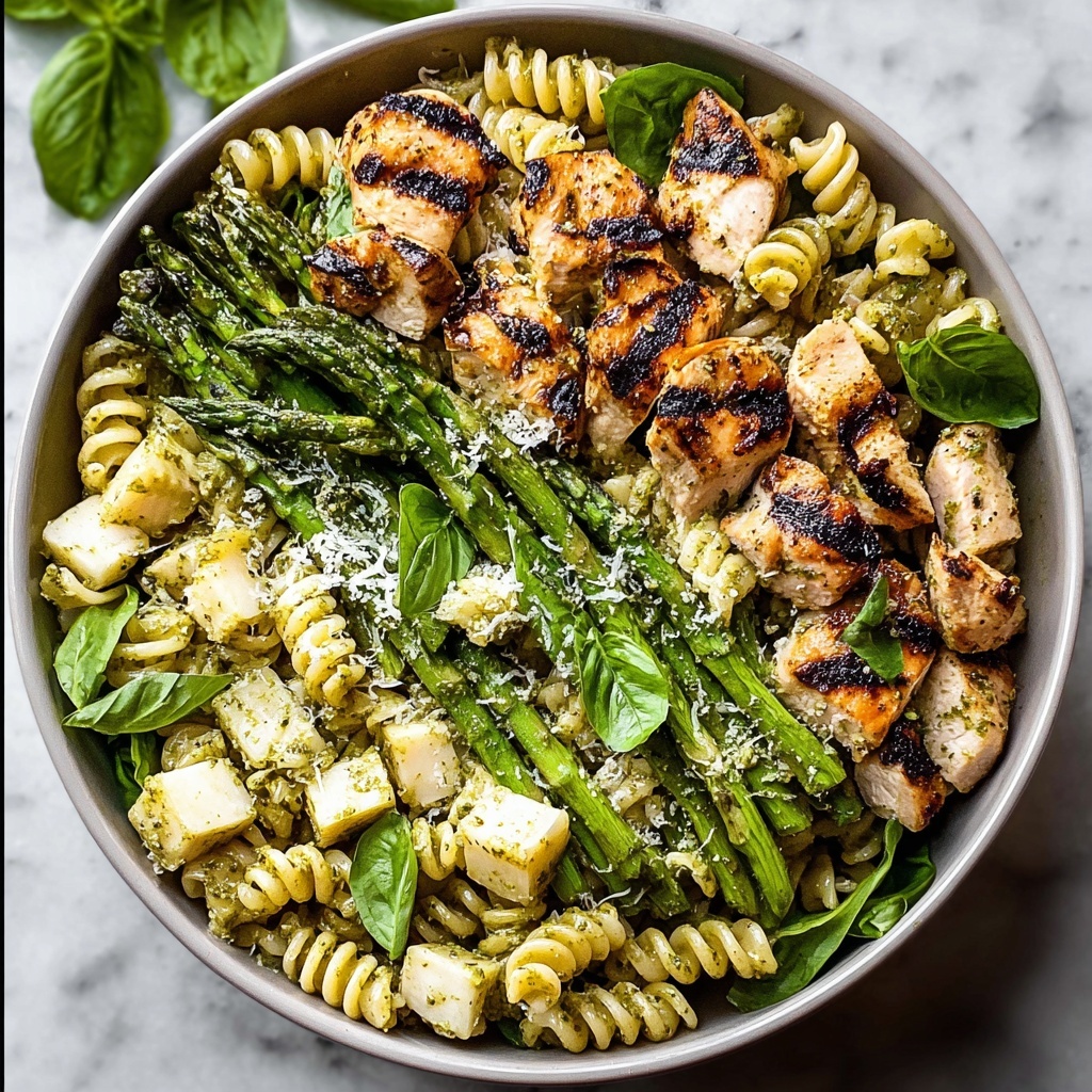 Grilled Chicken Asparagus Pasta Recipe - Recipe Image