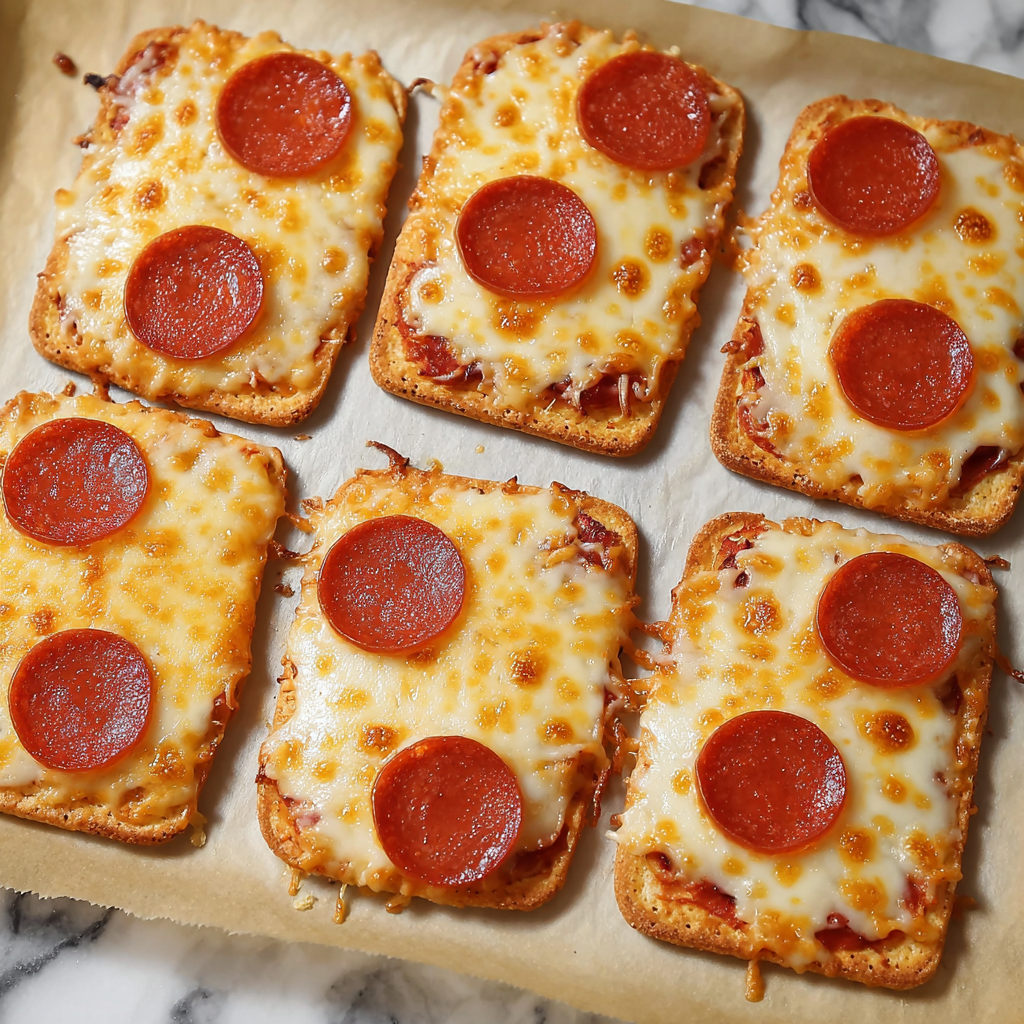 Large Keto Pizza Crackers Recipe - Recipe Image