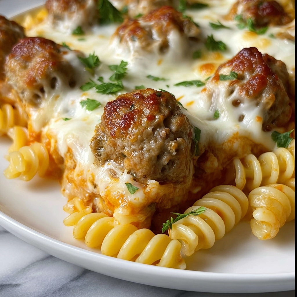 Dump and Bake Meatball Casserole Recipe - Recipe Image