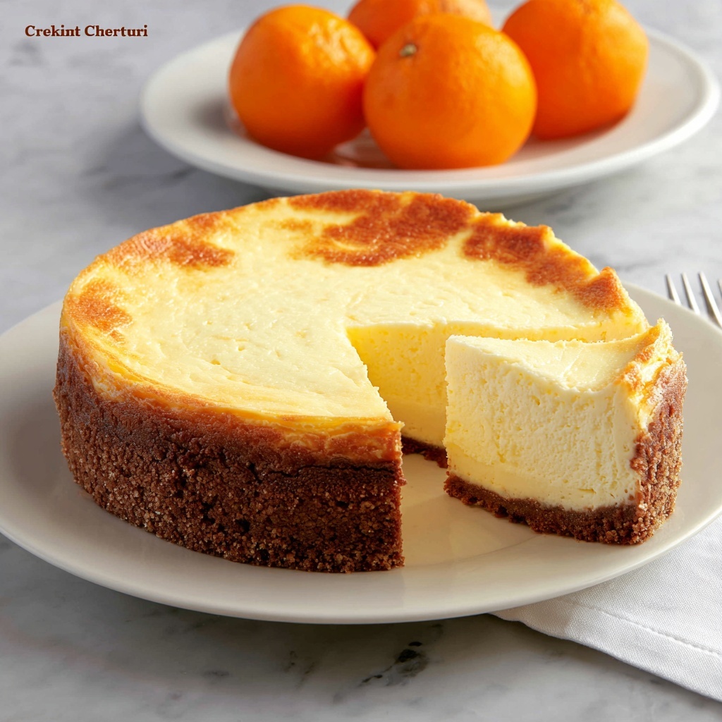 Orange or Clementine Ricotta Cheesecake Recipe - Recipe Image