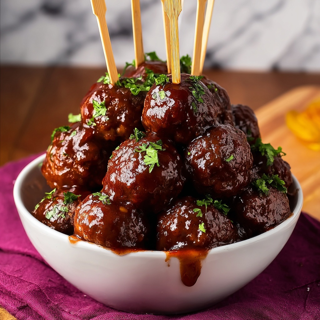 Hot Pepper Jelly Meatballs Recipe - Recipe Image