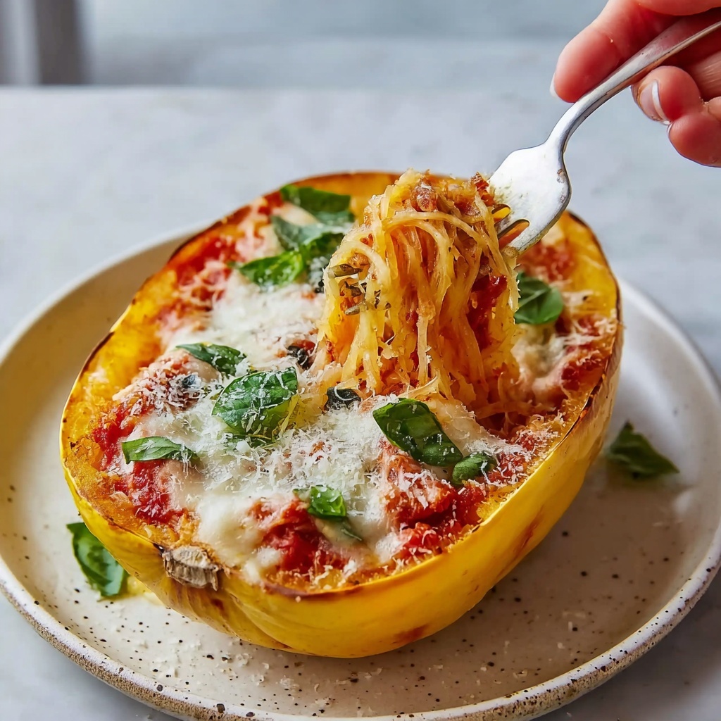Chicken Parmesan Stuffed Spaghetti Squash Recipe - Recipe Image