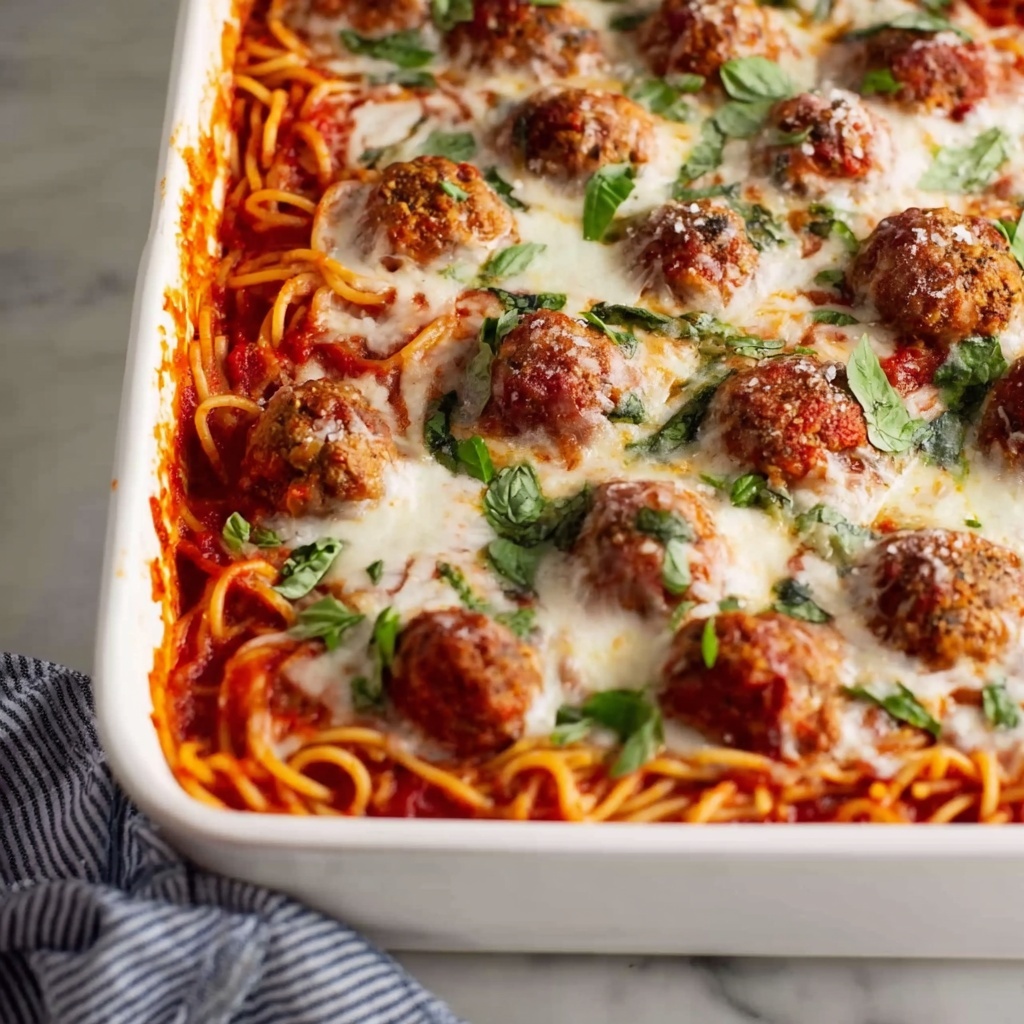 Baked Spaghetti and Meatballs Recipe - Recipe Image