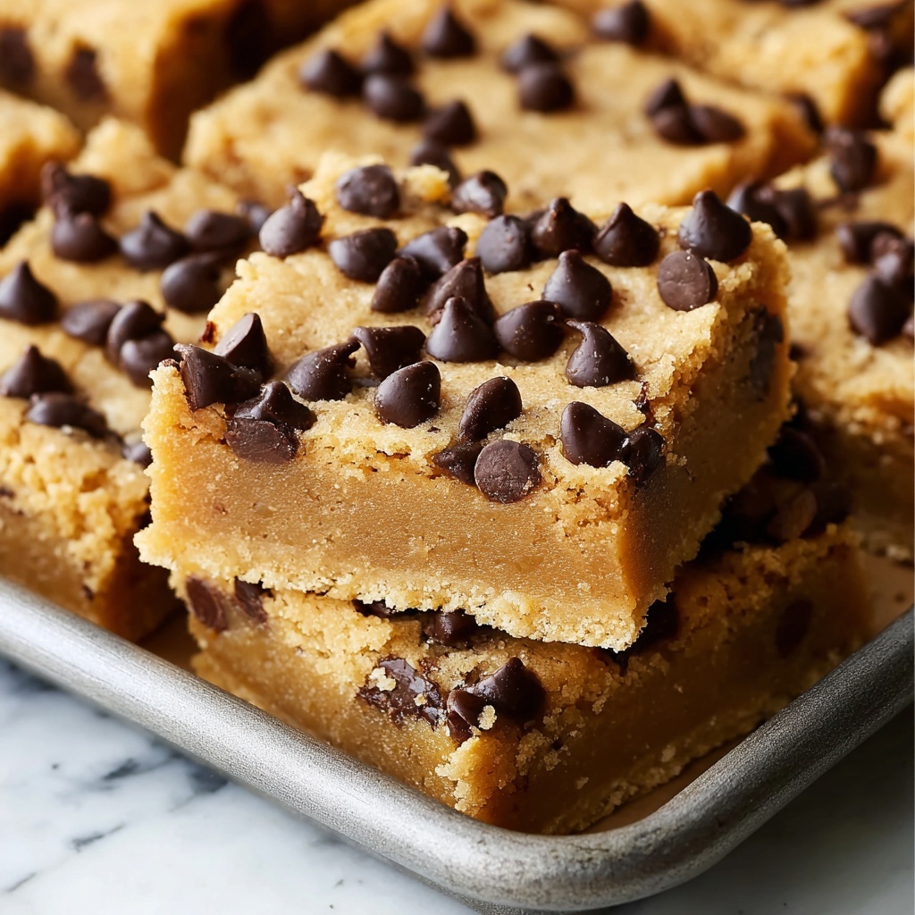 Peanut Butter Chocolate Chip Cookie Bars Recipe - Recipe Image